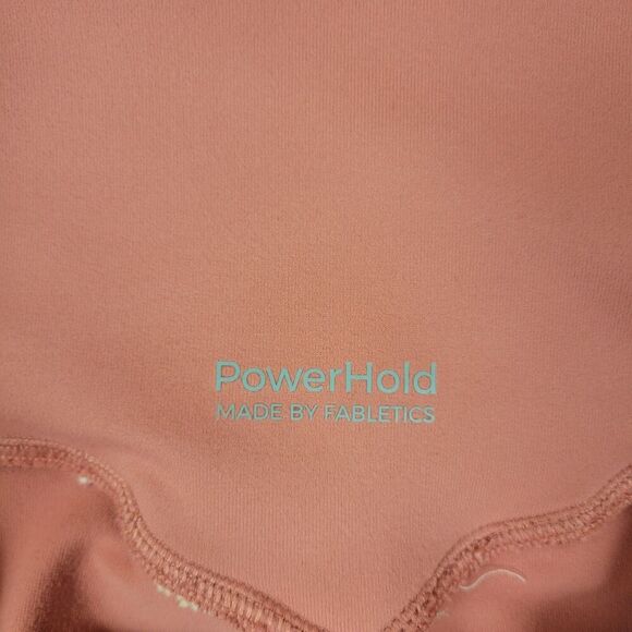 Fabletics Leggings Womens Large Pink Powerhold Ankle Kessler Strappy 7/8 - Picture 8 of 11